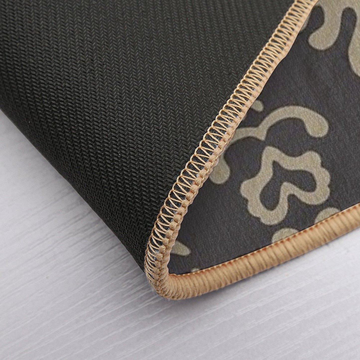 Black And White Papercut Damask Medallion  Rapid-Drying Bath Mat