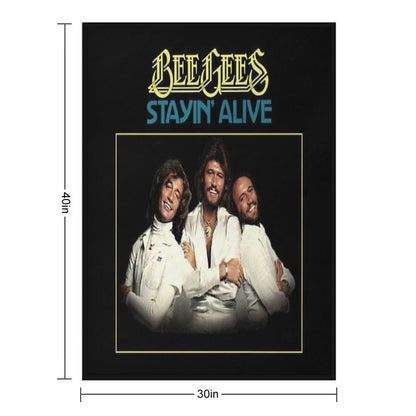 Stayin Alive Sustainable Throw Blanket