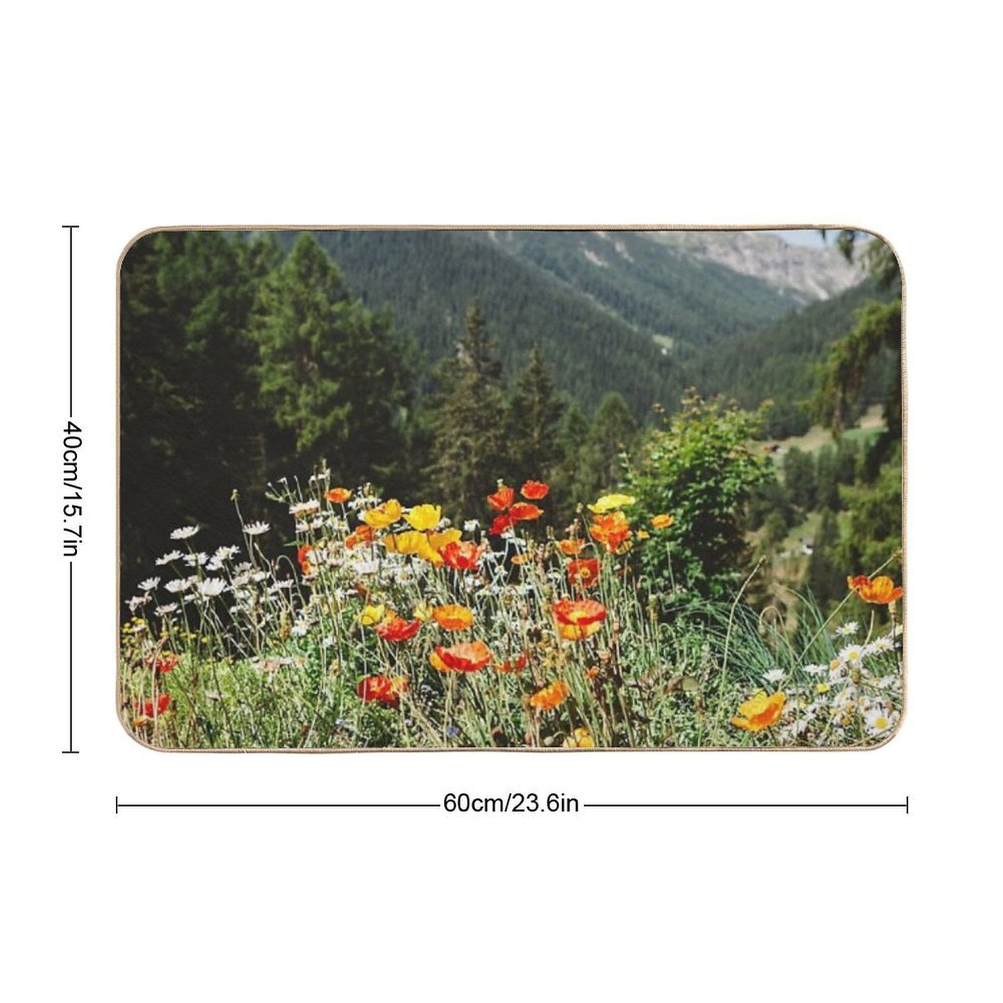 Mountain Garden  Eco-Friendly Bath Mat