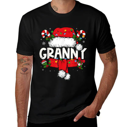 Granny Christmas Pajama Santa Claus Family Matching Grandma  Soft T-Shirt