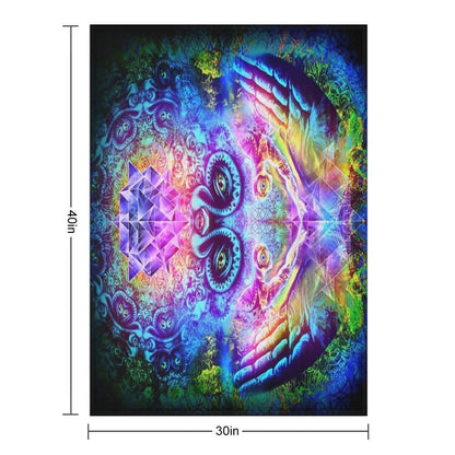 Transition to Butterfly Wrinkle-free Throw Blanket