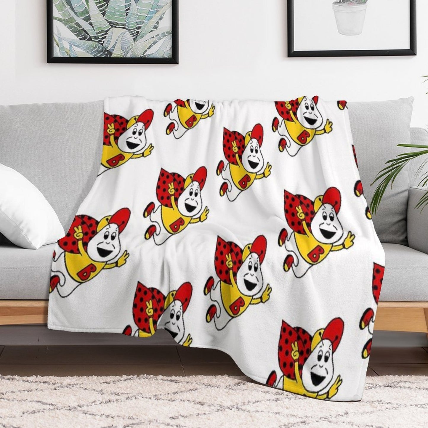 Berties Beetles Vintage Logo All-season Throw Blanket