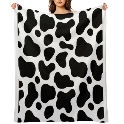Seamless Cow Pattern Eco-conscious Throw Blanket