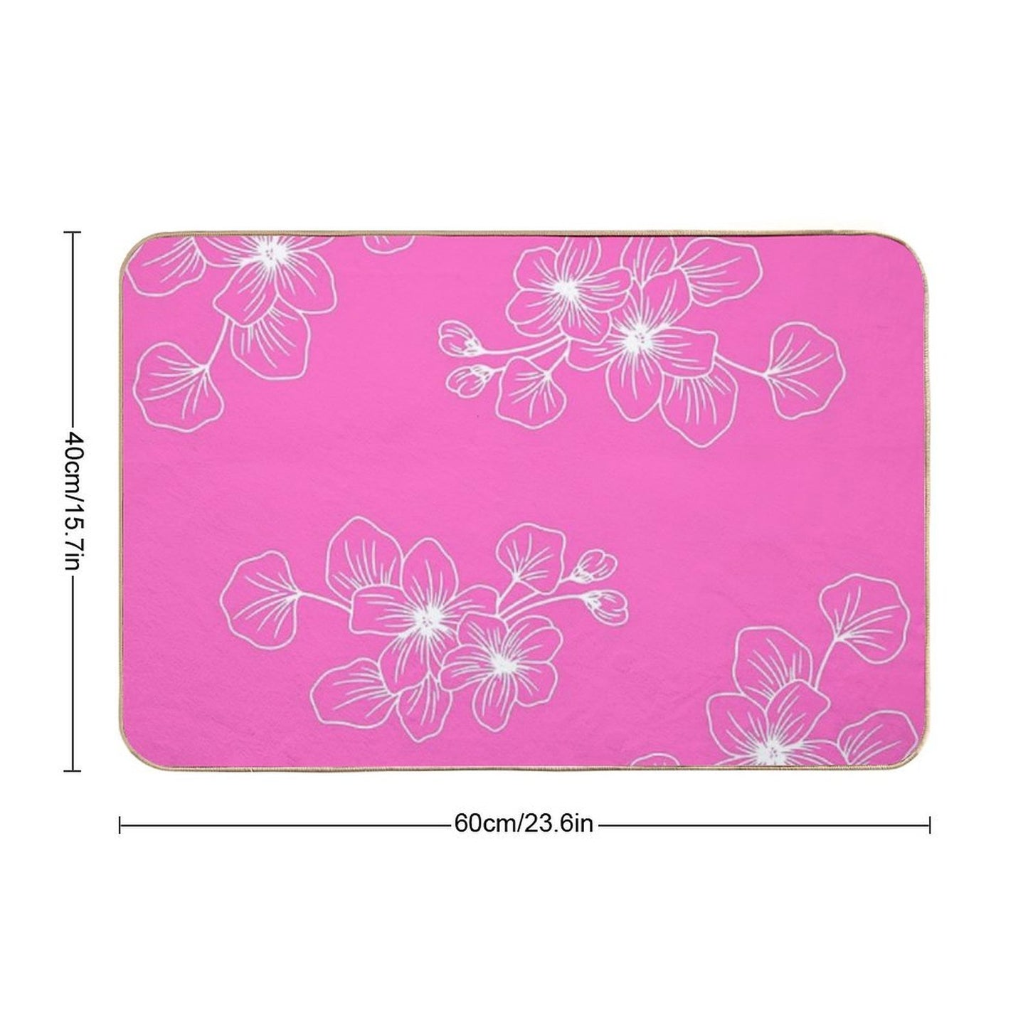Art Pattern Design  Easy Maintenance Bath Mat