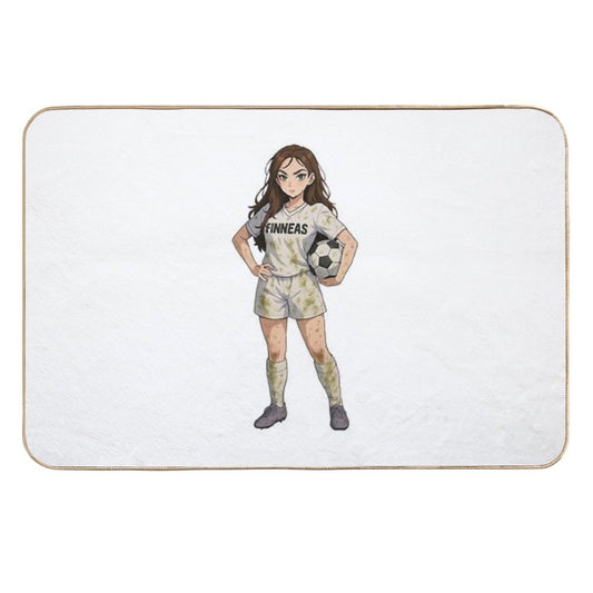 Fan Made FINNEAS Cleats Merch (Transparent Backround)  Toxin-Free Bath Mat
