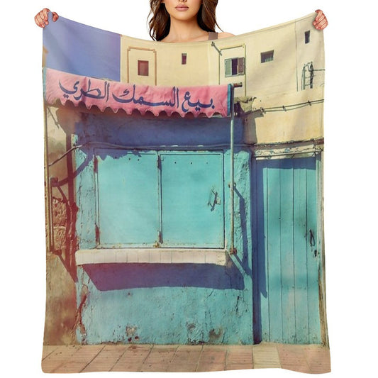 Sunday in Morocco Durable Throw Blanket