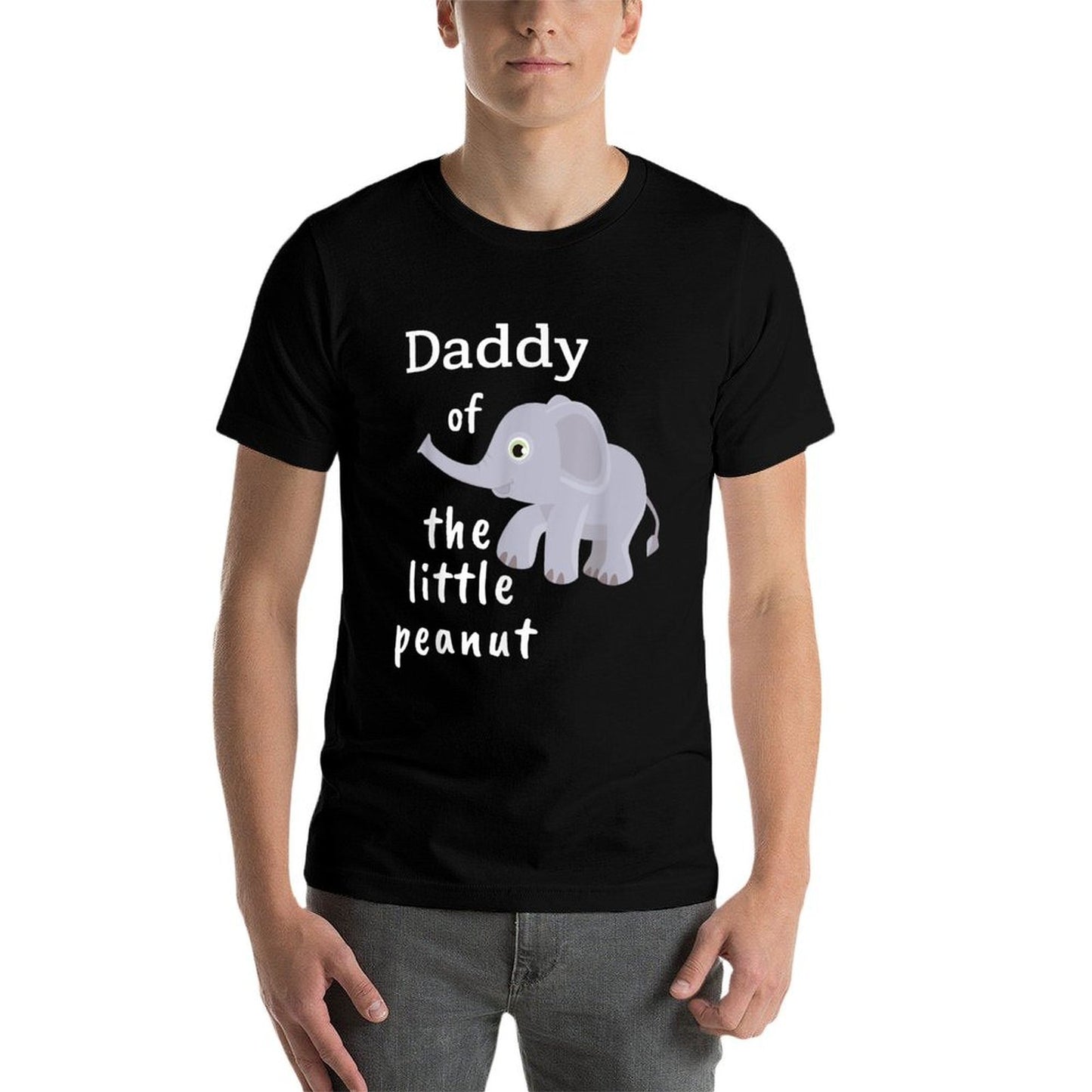 The Little Peanut Elephant Baby Shower for Dads  High-quality Stitching T-Shirt