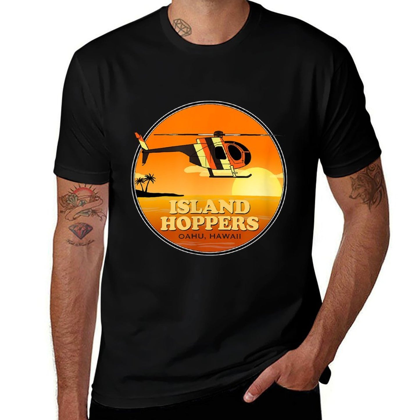 Island Hoppers Classic 80s TV  Cotton T-Shirt