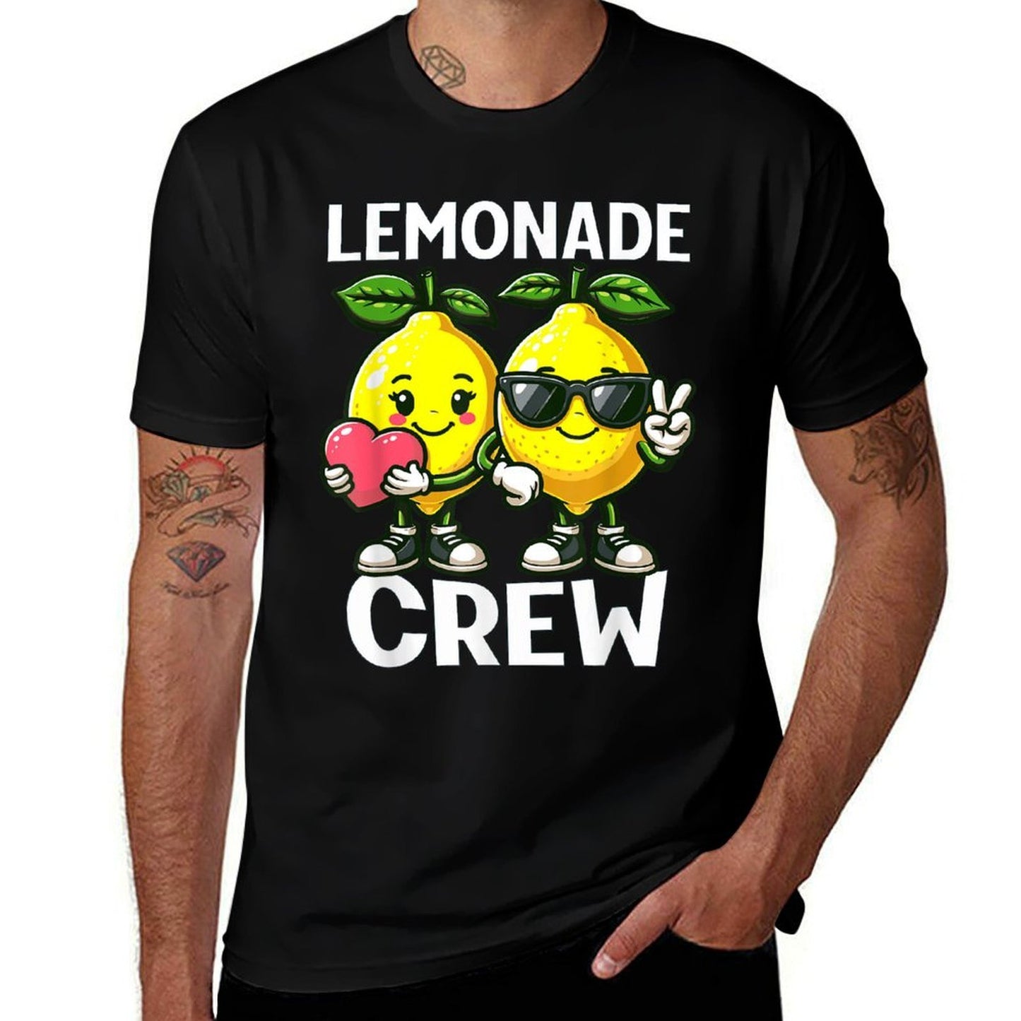 Lemon Stand Funny Lemonade Entrepreneur for Boys Girls Crew  Tagless Design T-Shirt