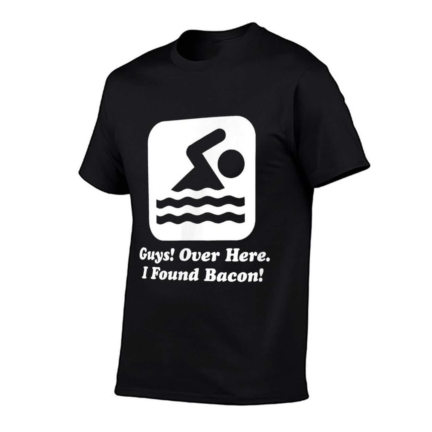Funny Swimmer Over Here I Found Bacon  Breathable T-Shirt