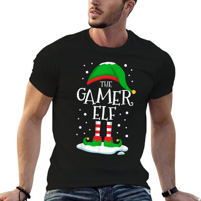 The Gamer Elf Christmas Family Matching Xmas Video Game  Quick-drying T-Shirt