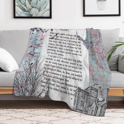 Jane Eyre Collage Gift-ready Throw Blanket