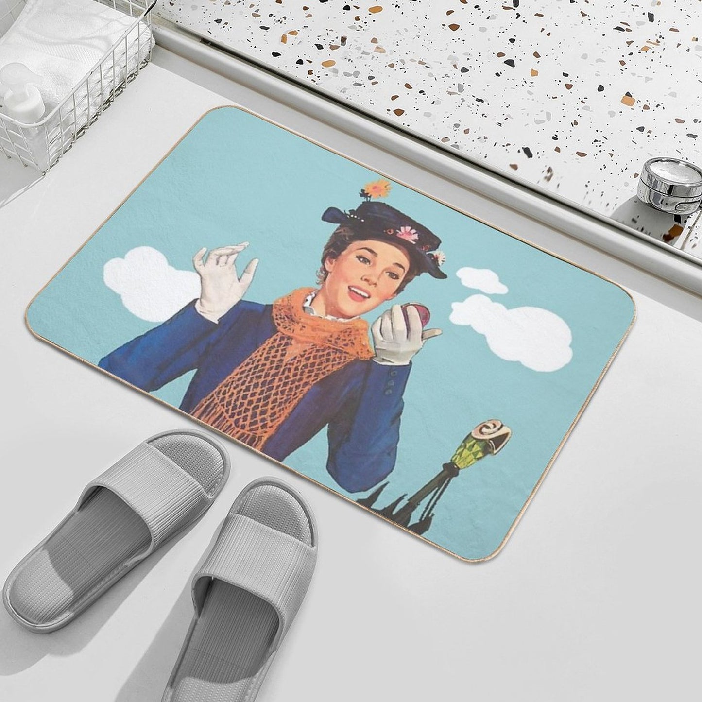 Mary Poppins XVII  Absorbent Bath Mat