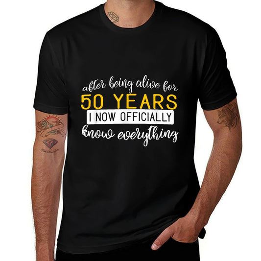 50th Birthday - 50 Years Old Birthday Gift!  Cotton T-Shirt