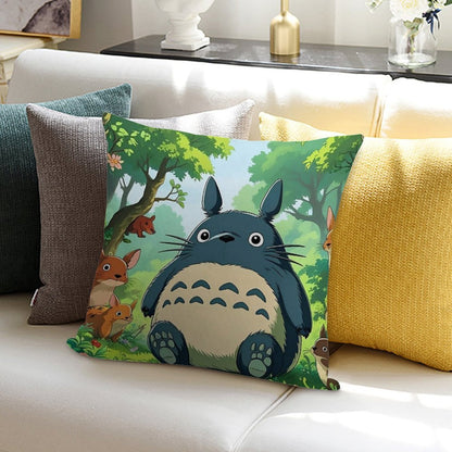 My Neigbor Totoro Soft Fade-Resistant Throw Pillow