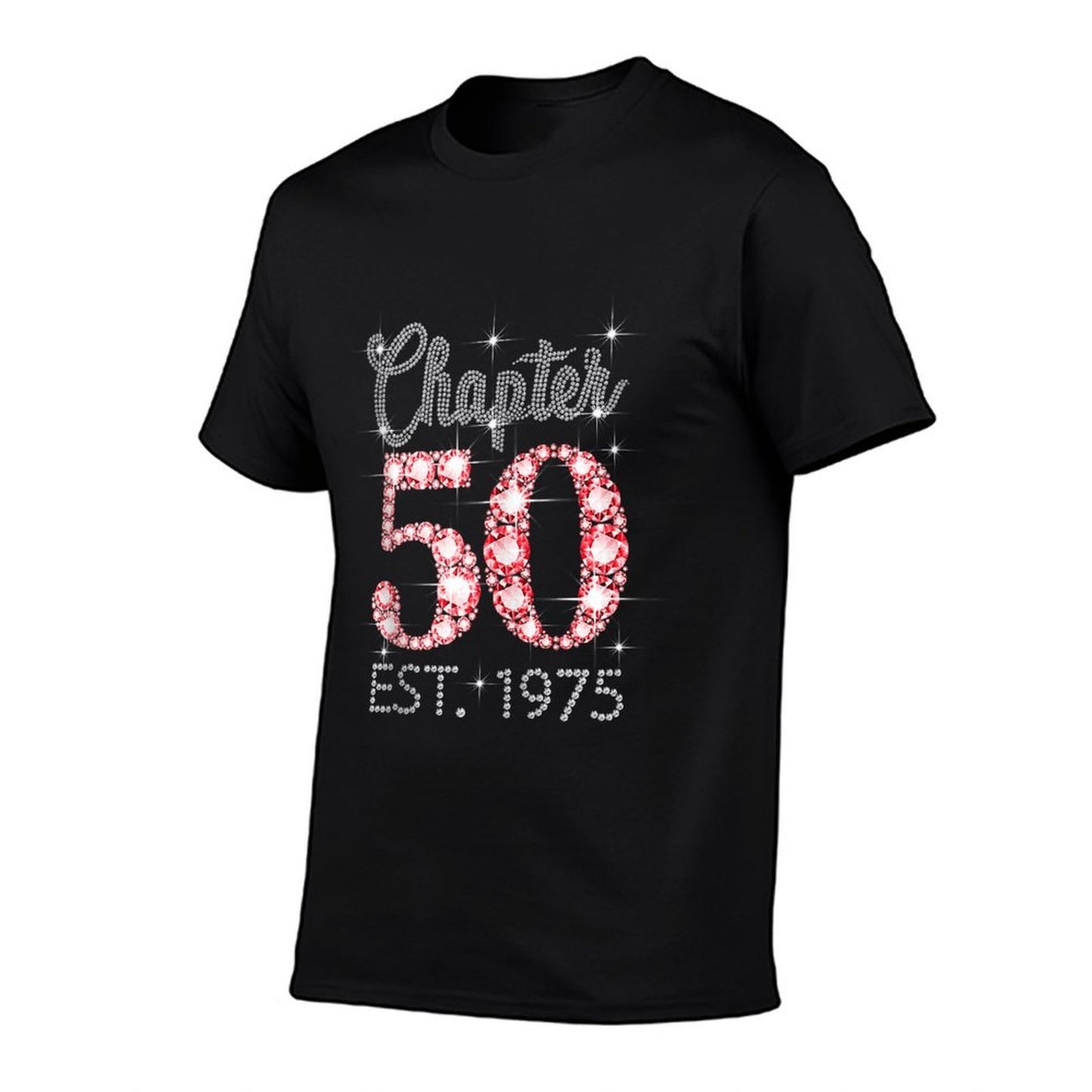 Chapter 50 EST 1975 Happy 50Th Birthday Girl Men Women  Stretchy T-Shirt
