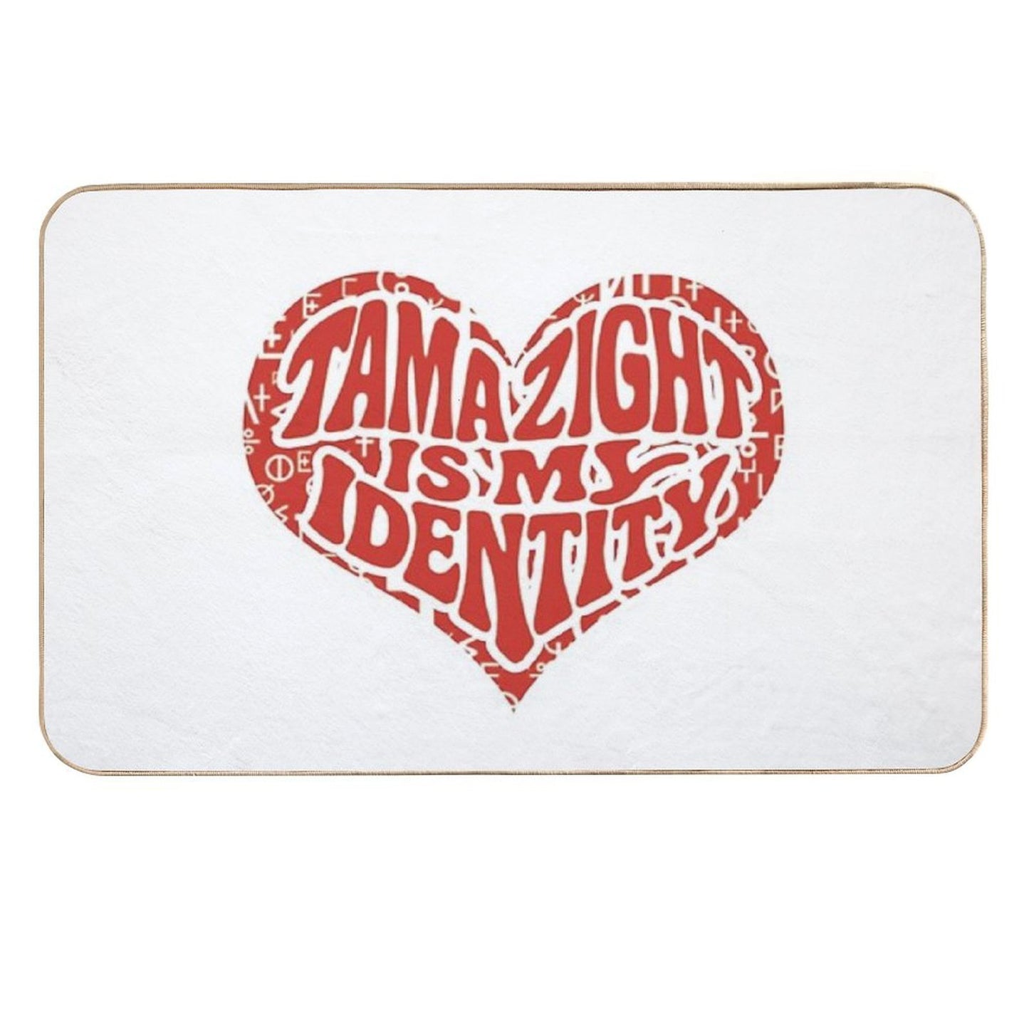Tamazight Is My Identity  Absorbent Bath Mat