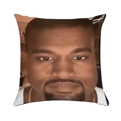 Kanye West Stretched Meme  TikTok Meme  Ye Soft Style Accent Throw Pillow