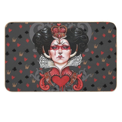 Queen of Hearts  Fade-Resistant Bath Mat