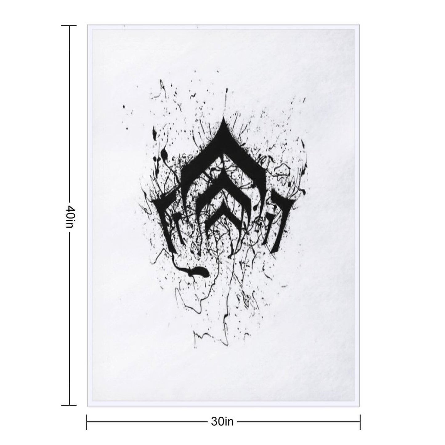 Warframe Logo Plush Throw Blanket