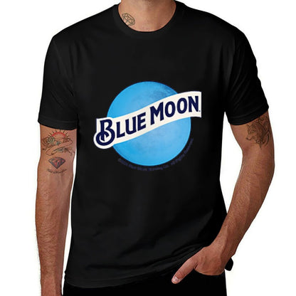 Blue Moon Round Logo Comfortable T-Shirt