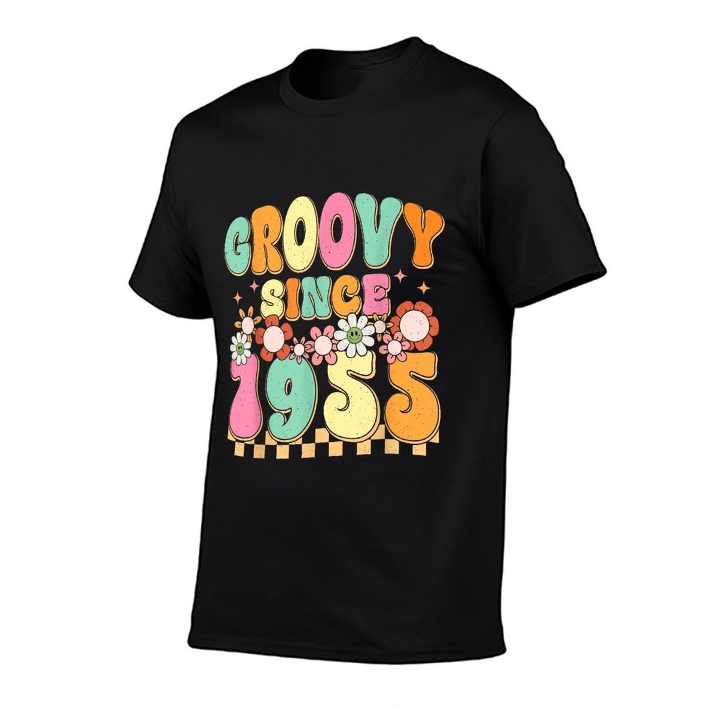 Groovy Since 1955 70 Year Old Flower 70th Birthday Vintage  Affordable Price T-Shirt