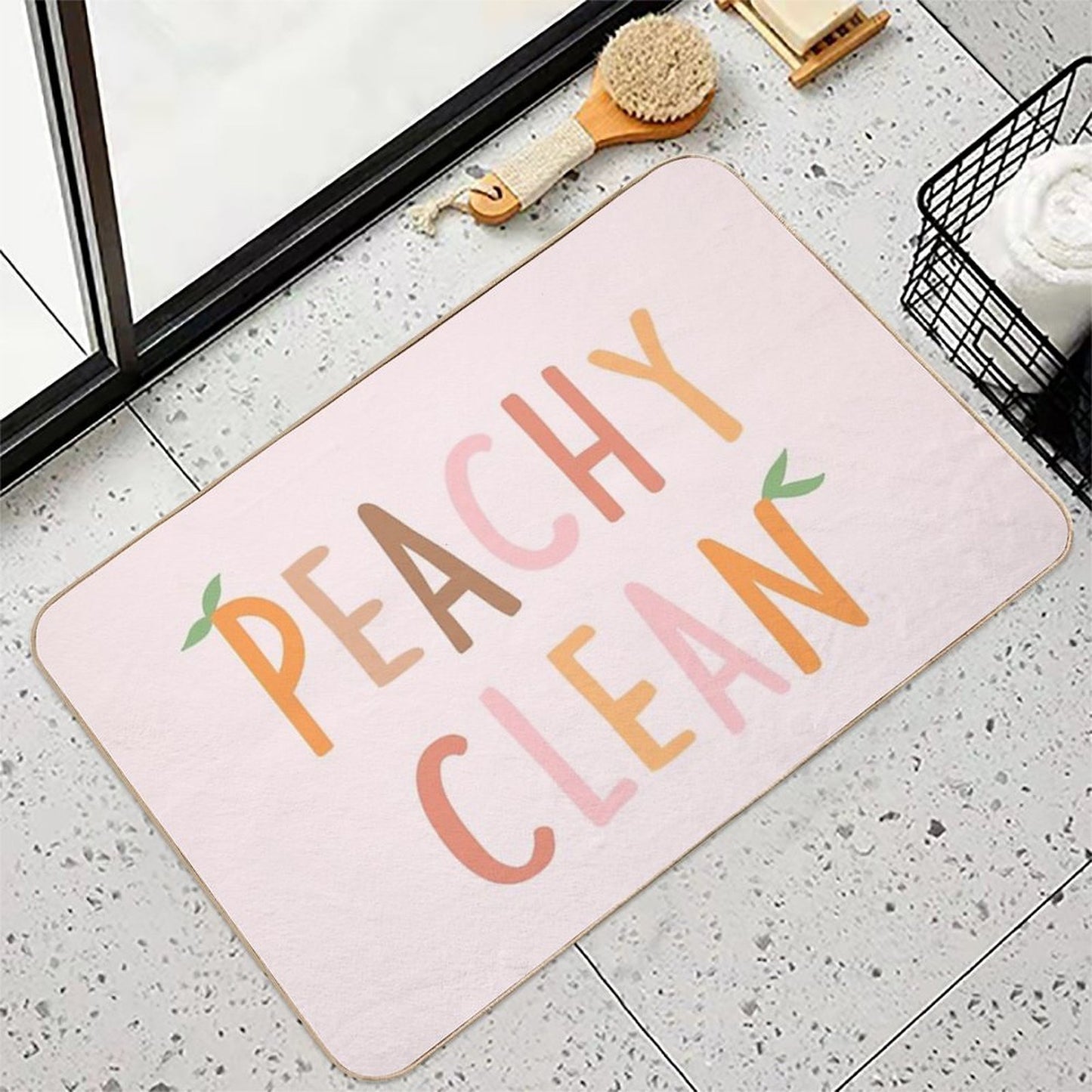 Peachy Clean  Rapid-Drying Bath Mat