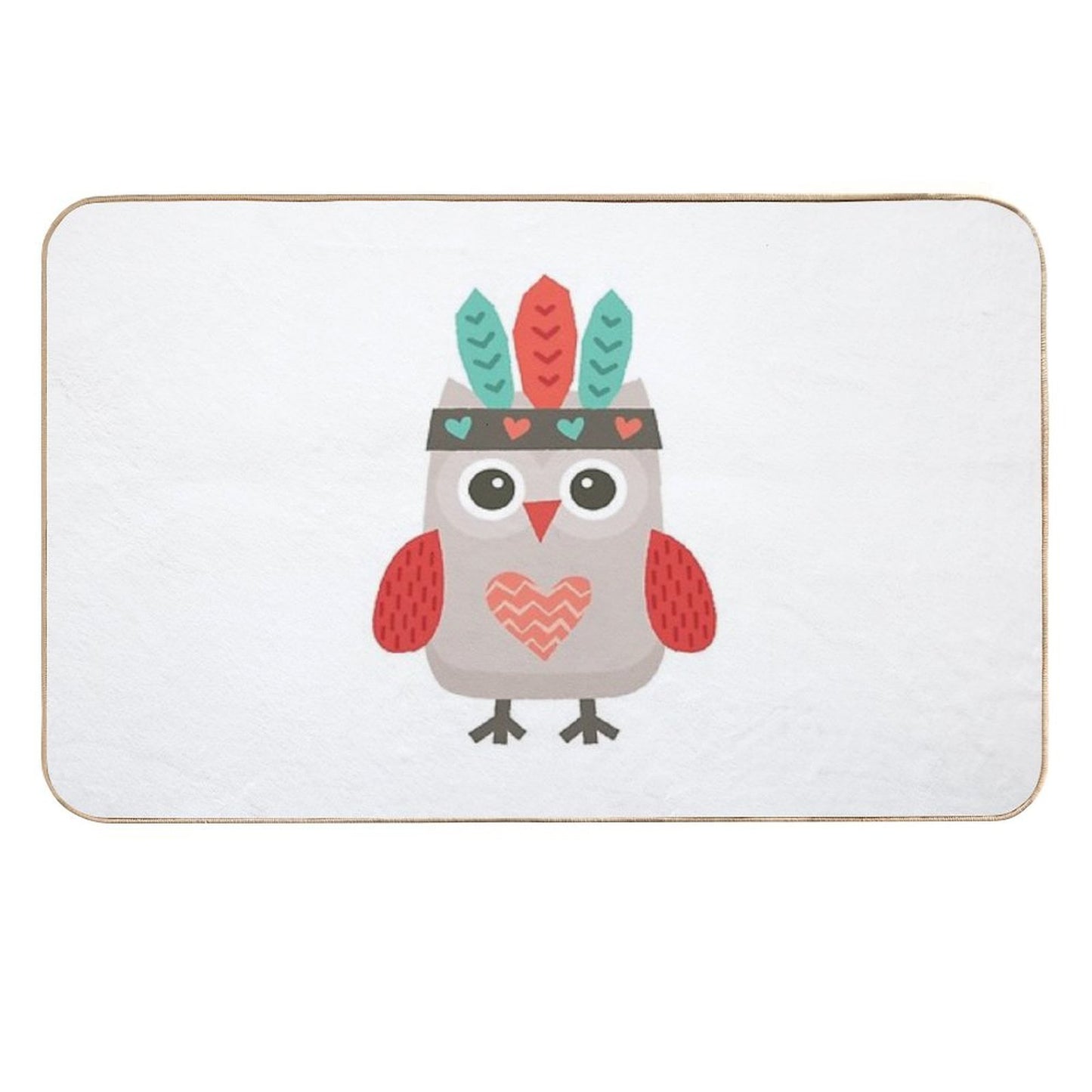 Hipster Owlet  Pet-Safe Bath Mat