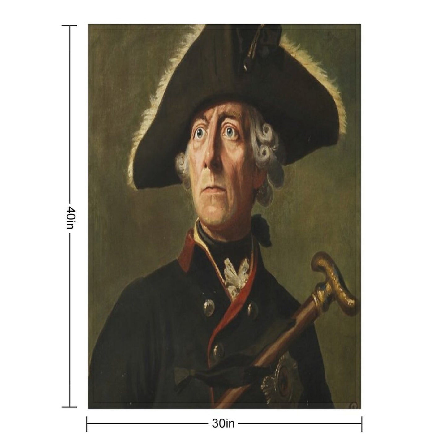 Friedrich II. Der Große Von Preußen Eco-conscious Throw Blanket