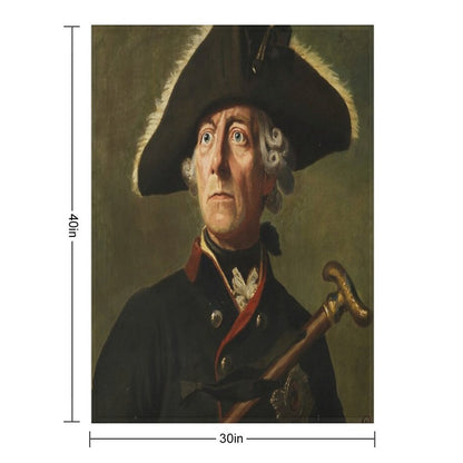 Friedrich II. Der Große Von Preußen Eco-conscious Throw Blanket