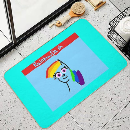 Rainbow Dash The Pegasis  Odorless Bath Mat