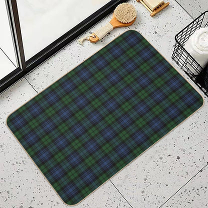 Black Watch Ancient  Original Scottish Tartan Durable Bath Mat