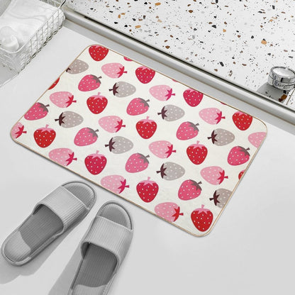 Strawberry Fields  Stain-Proof Bath Mat