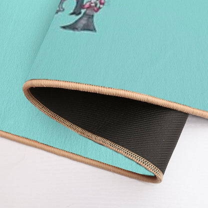 Dark Circusbot  Slip-Resistant Bath Mat