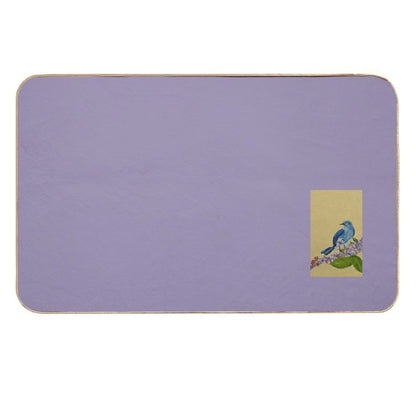 Indigo Bunting on A Twig #3  Absorbent Bath Mat