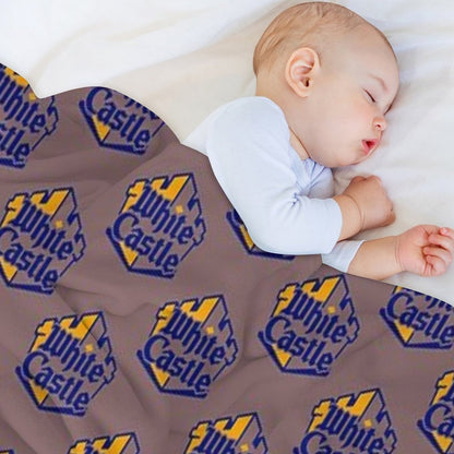 White Castle Logo Lightweight Throw Blanket