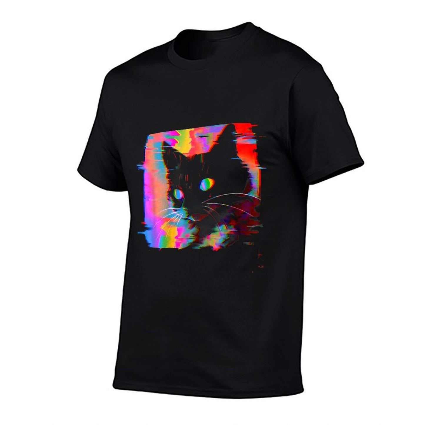 Psychedelic Weirdcore Cat Vaporwave Aesthetic Trippy  Affordable Price T-Shirt