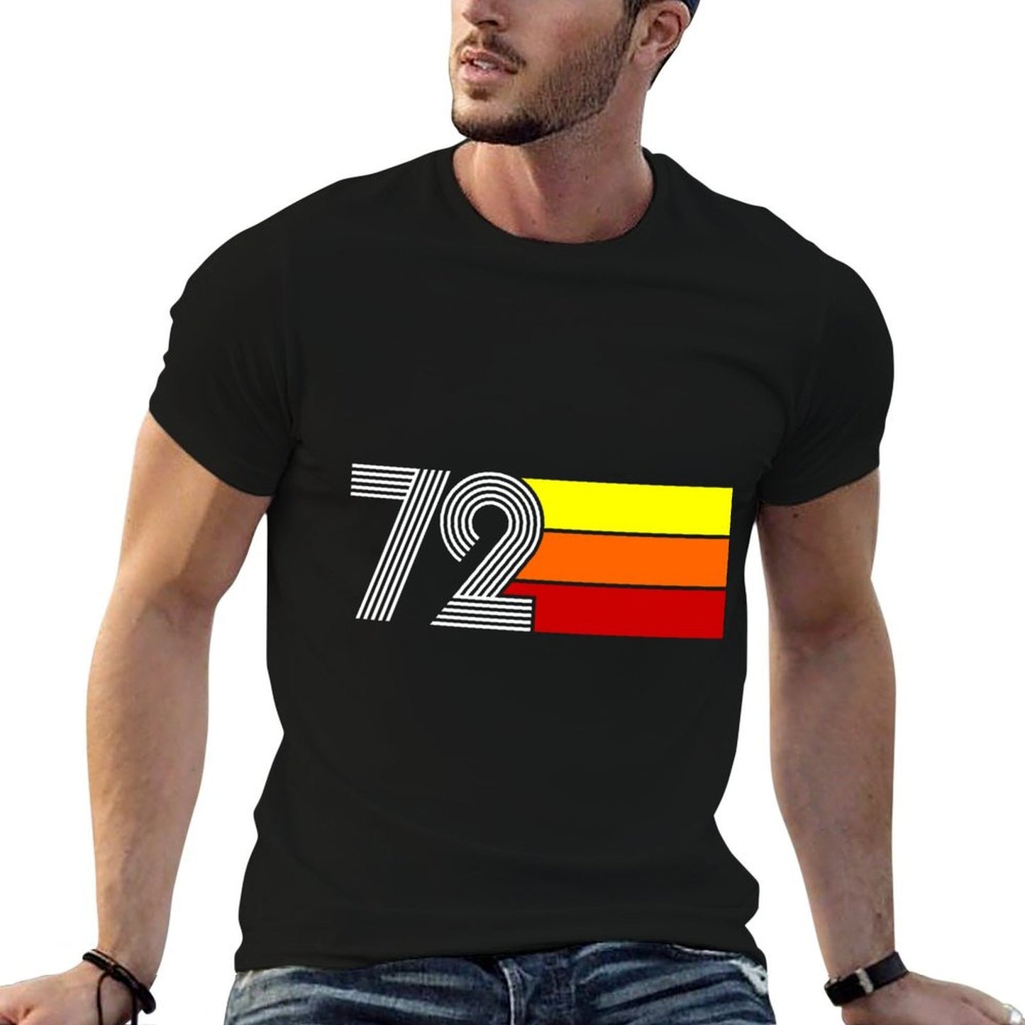 1972 50th Birthday  Heathered Texture T-Shirt