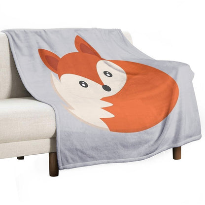 Hello Sleepy Fox Sustainable Throw Blanket