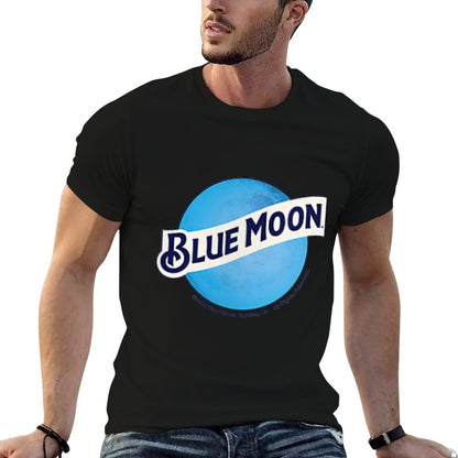 Blue Moon Round Logo Comfortable T-Shirt