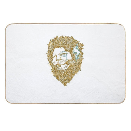 Smoking Lion  High-Traffic Bath Mat