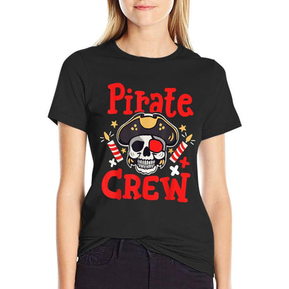 Birthday Pirate Crew Party Family Matching Men Women Kids  Tagless Design T-Shirt