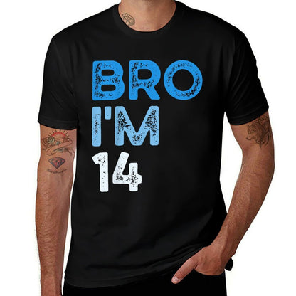 Kids I'm 14 Bro Birthday 14 Girls And Boys 14th Birthday Comfortable T-Shirt