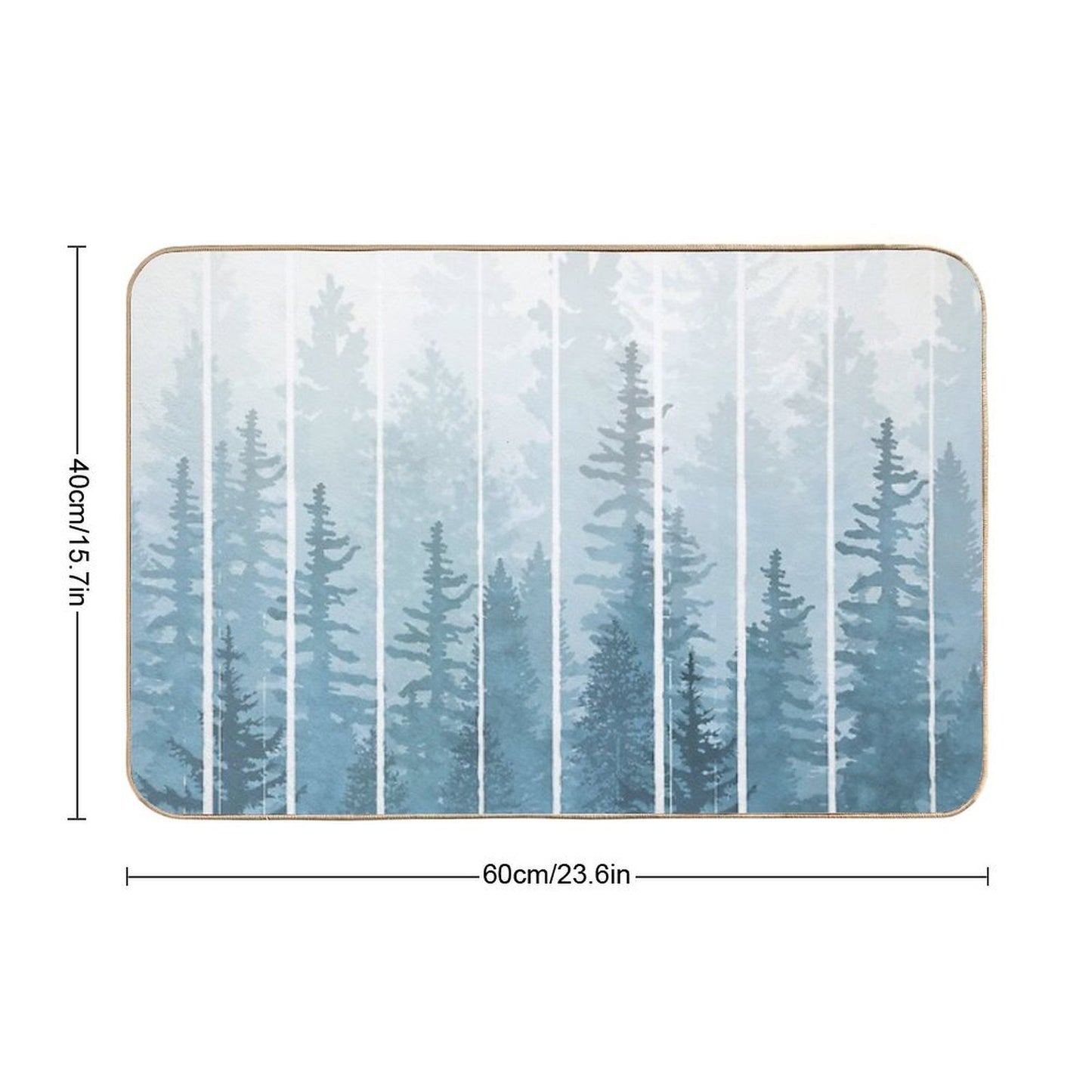 Grunge Dripping Turquoise Misty Forest  Versatile Bath Mat