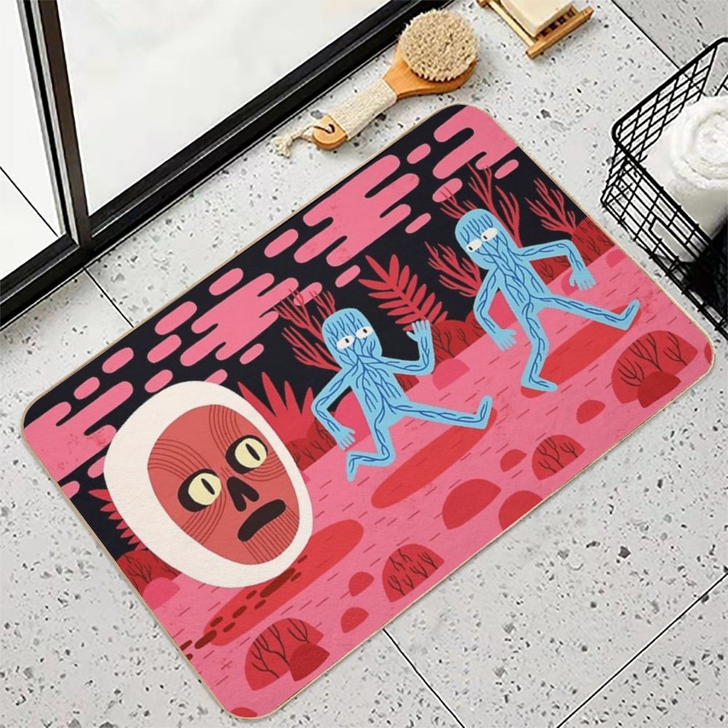 Running from Nightmares  Long-Lasting Bath Mat