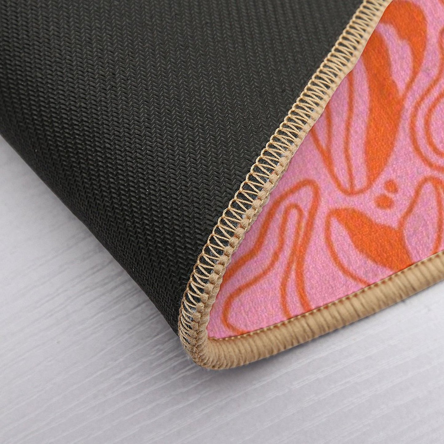 Pink Strawberries  Absorbent Bath Mat