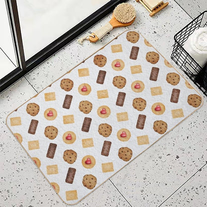 Watercolour Biscuits  Dirt-Trapping Bath Mat