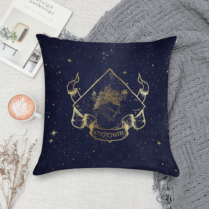 Orilium in Blue Soft Skin-Friendly Throw Pillow