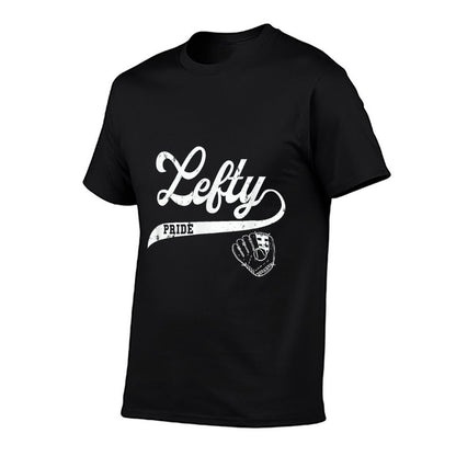 Lefty Left Handed Baseball Softball Proud Woman Men Retro  Trendy Pattern T-Shirt