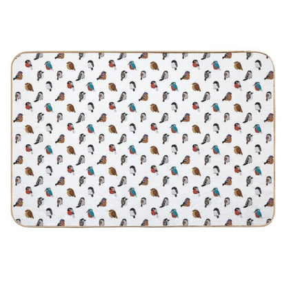 Beautifully Designed Bird Breed Images  Anti-Trip Bath Mat